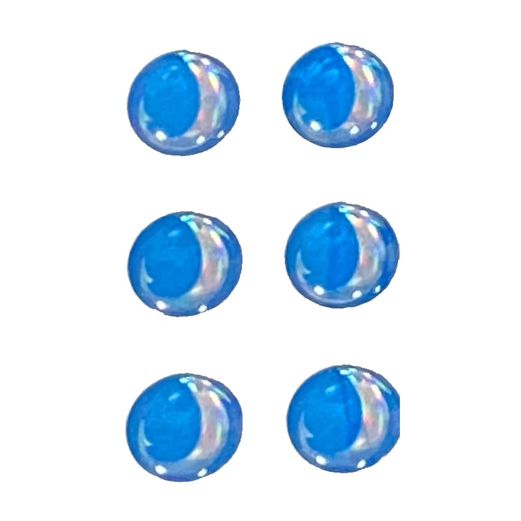 Jumprize Eye Seal blue stickers on backing sheet