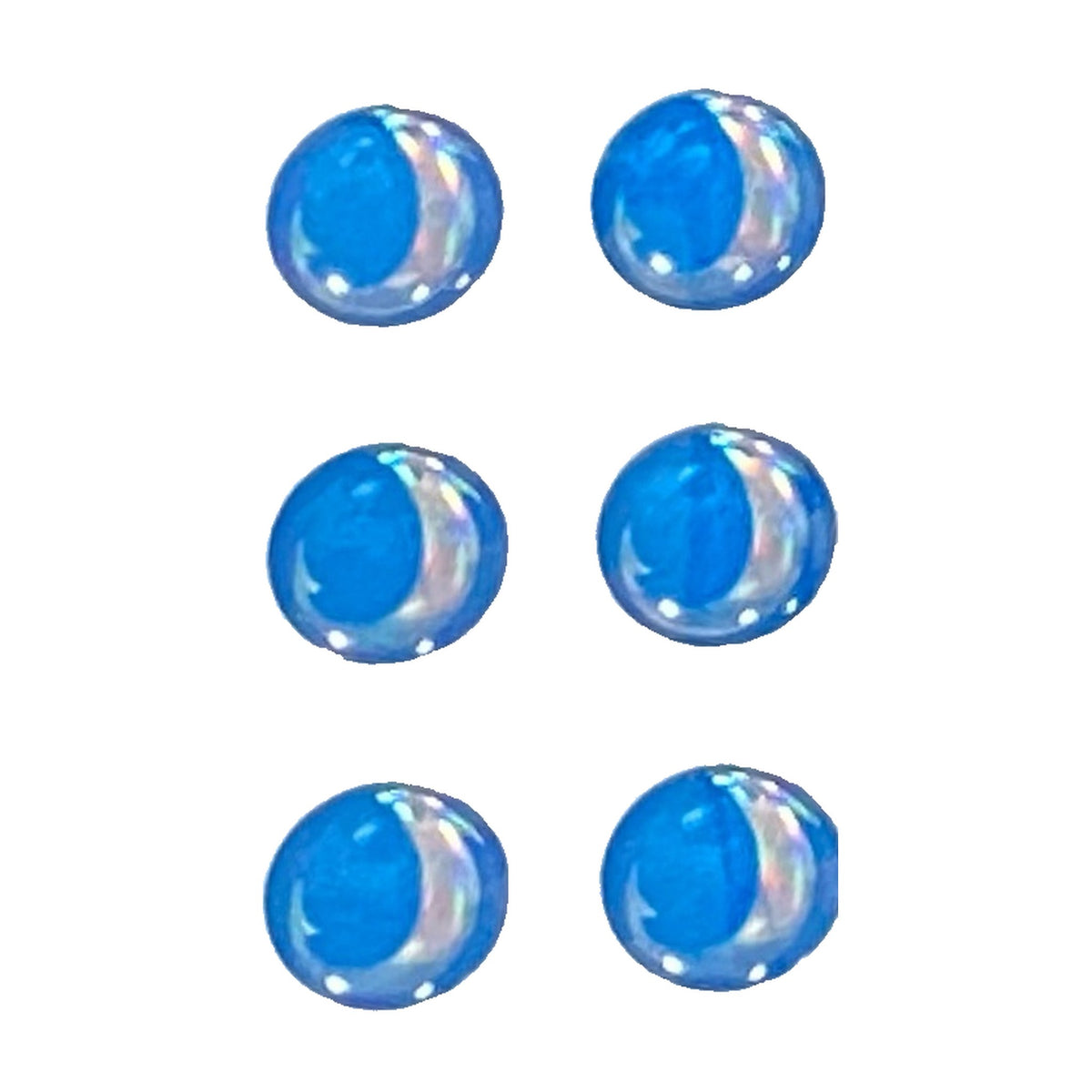 Jumprize Eye Seal blue stickers on backing sheet