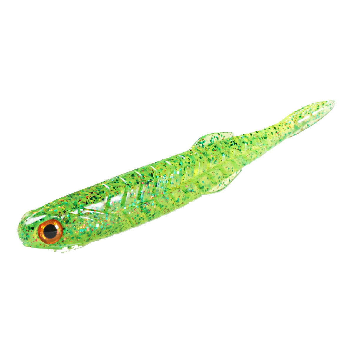 Issei Katakuchi Worm 4.5in #056 Chart Green Glitter