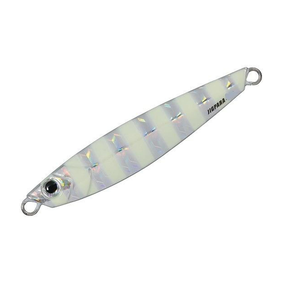 Major Craft Jigpara Short 60g in Zebra Glow — official product photo