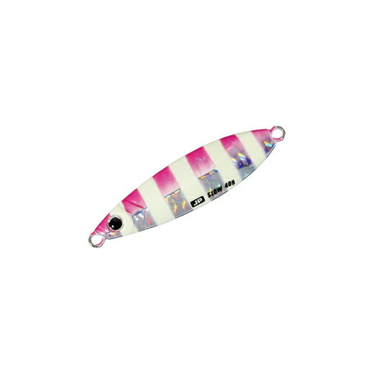 Major Craft Jigpara Slow 40g in Zebra Pink — official product photo