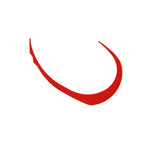 Jackall Binbin Switch Micro Curly Wide Clear Red