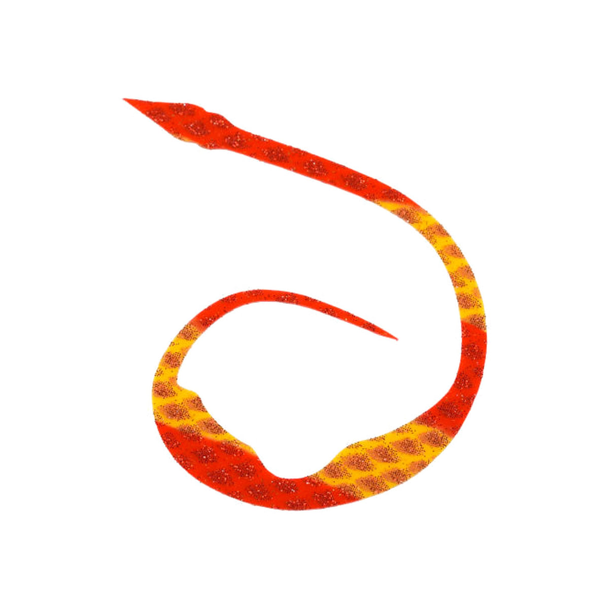 START Silicone Necktie Majicurly Jr. — Stripe Shrimp Red SK
