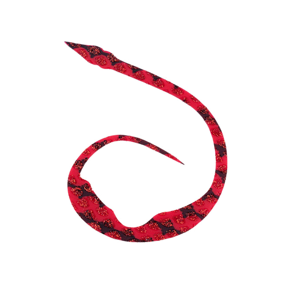 START Silicone Necktie Majicurly Jr. — Crimson Zebra