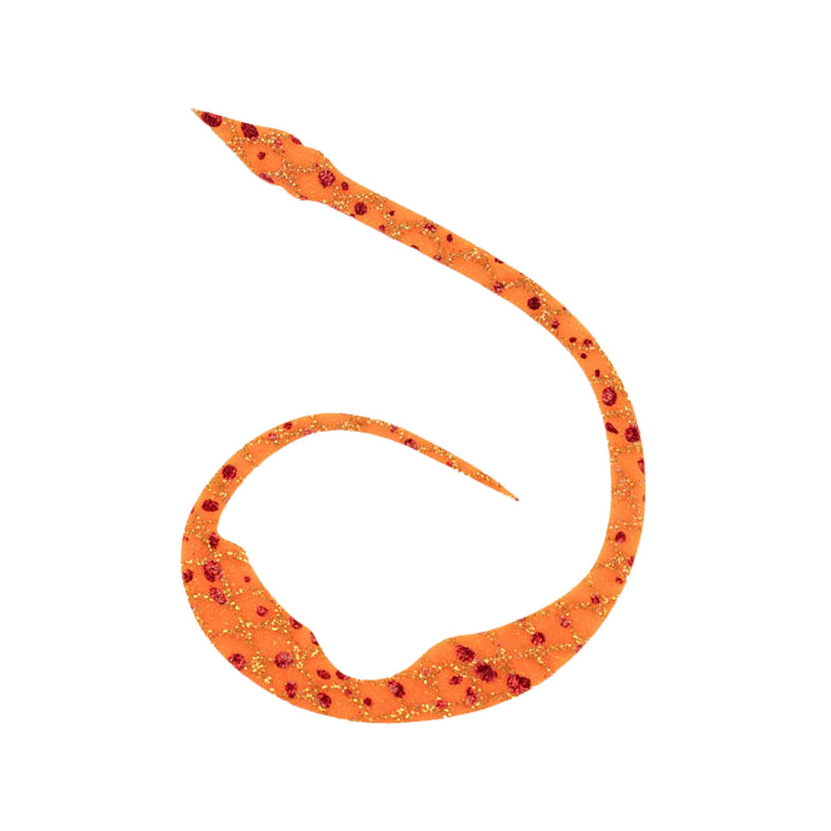 START Silicone Necktie Majicurly Jr. — Speckled Orange
