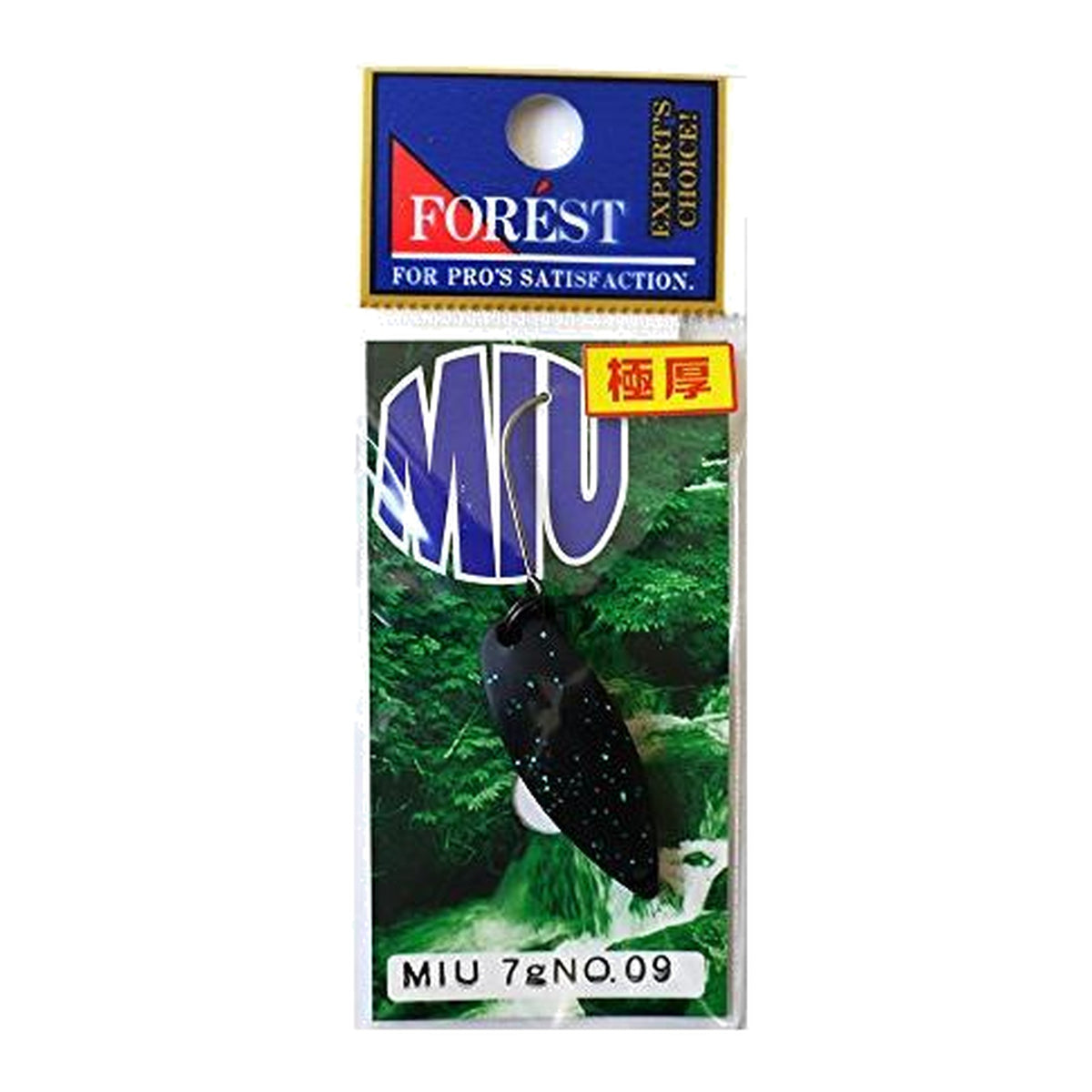 Forest MIU Native Series 7g #09 Matte Black/Green Lame