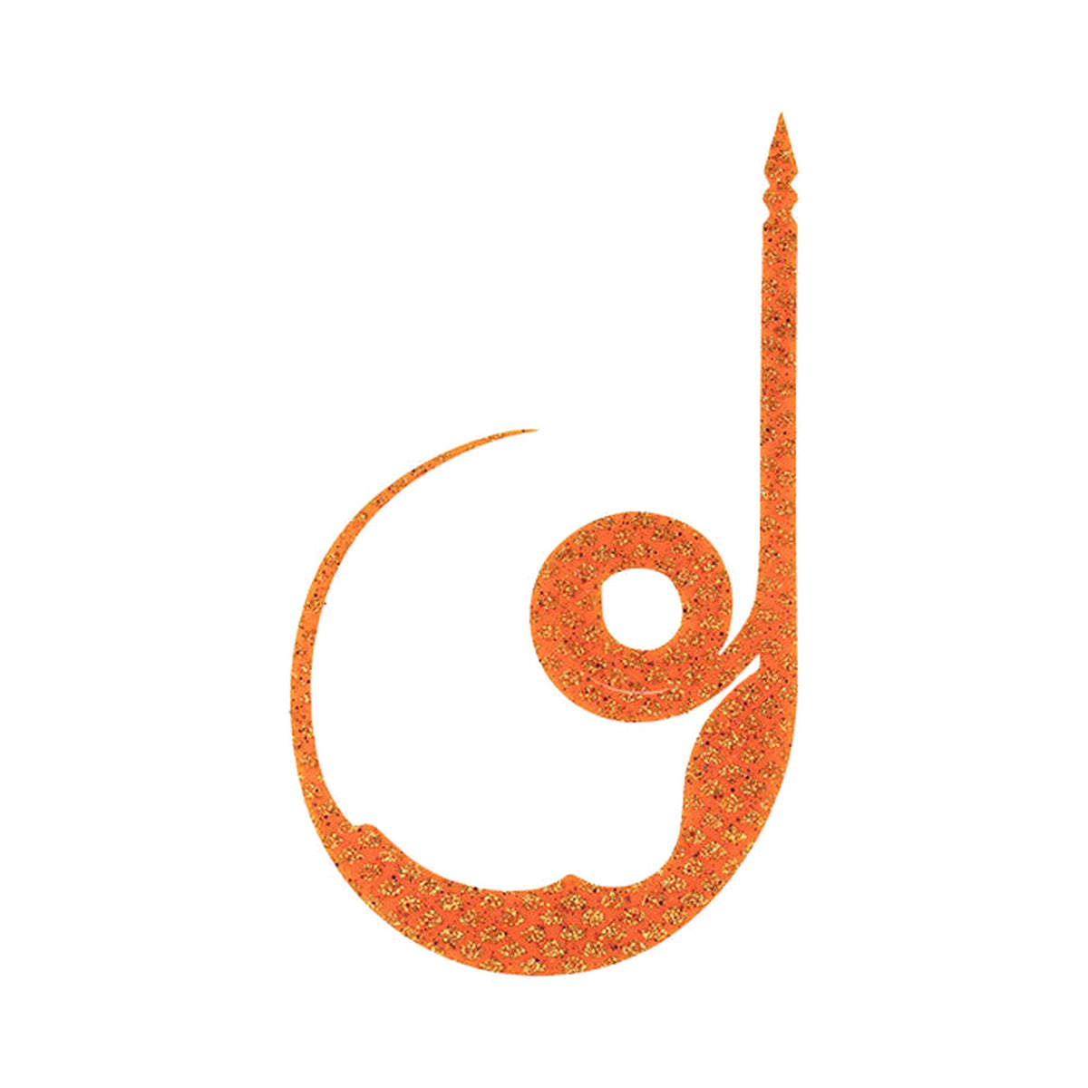 START Silicone Necktie Majikuru Curly — Shrimp Orange Scale