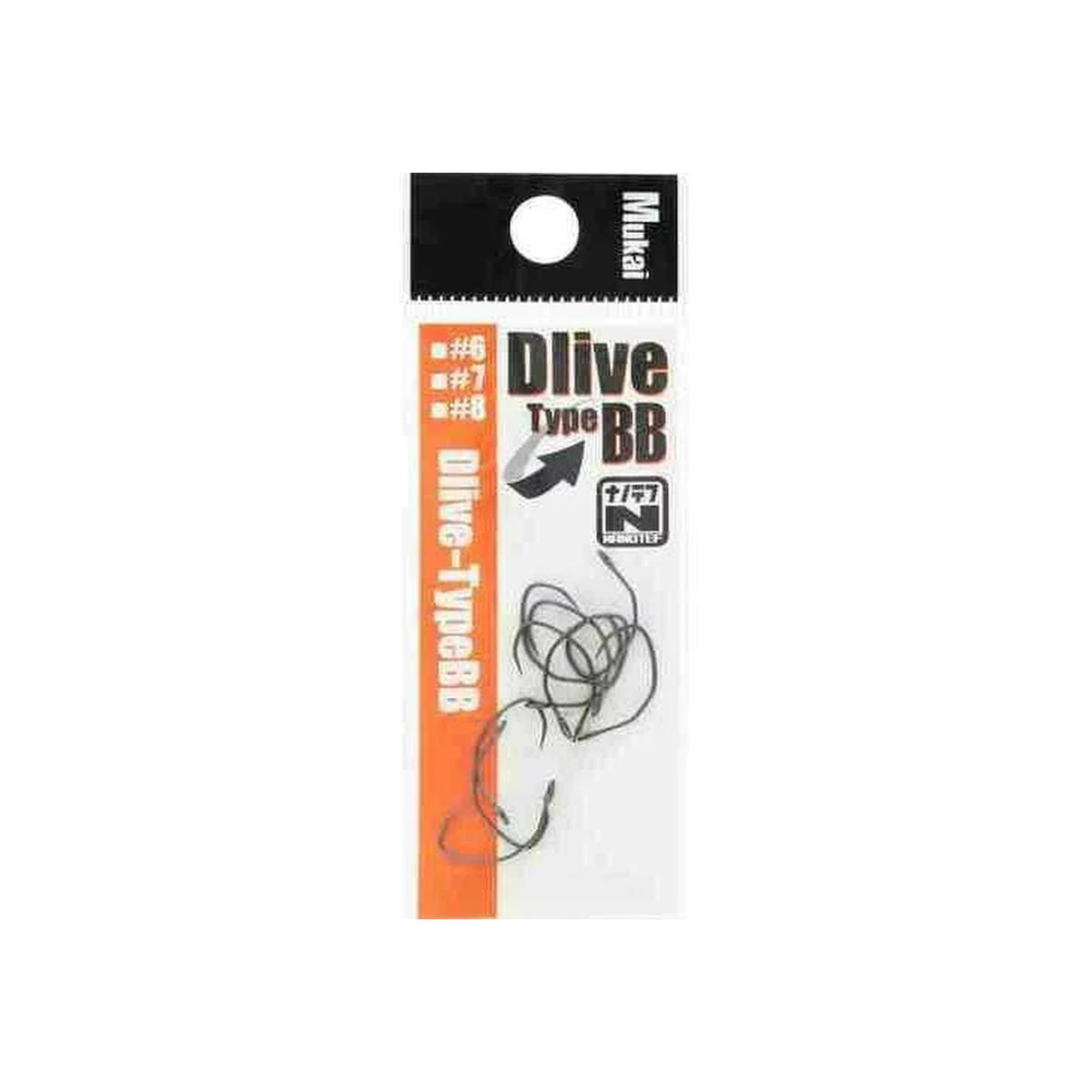 Mukai Fishing DLIVEフック Type BB 10本入