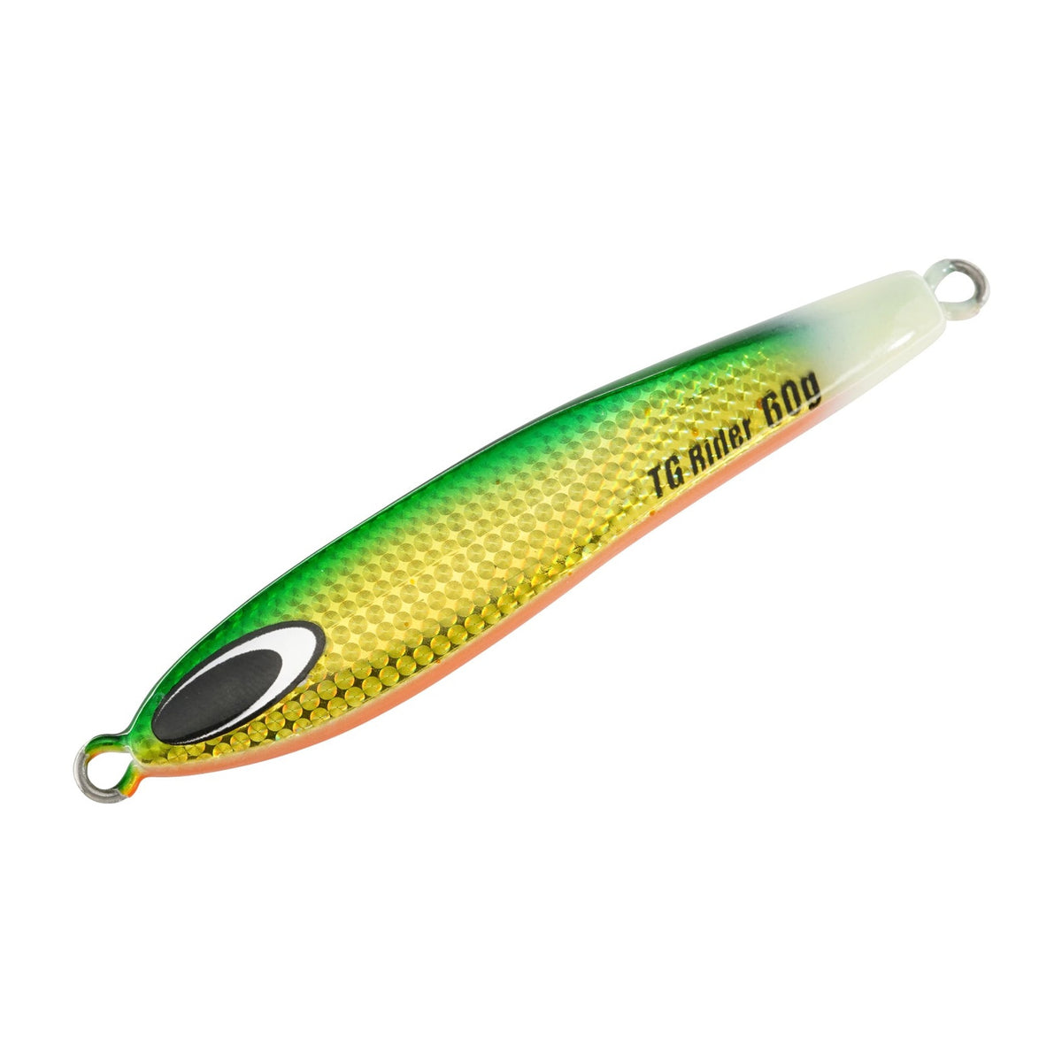 Nature Boys TG Rider 60g in Green Gold Glow Dip — official Nature Boys product photo