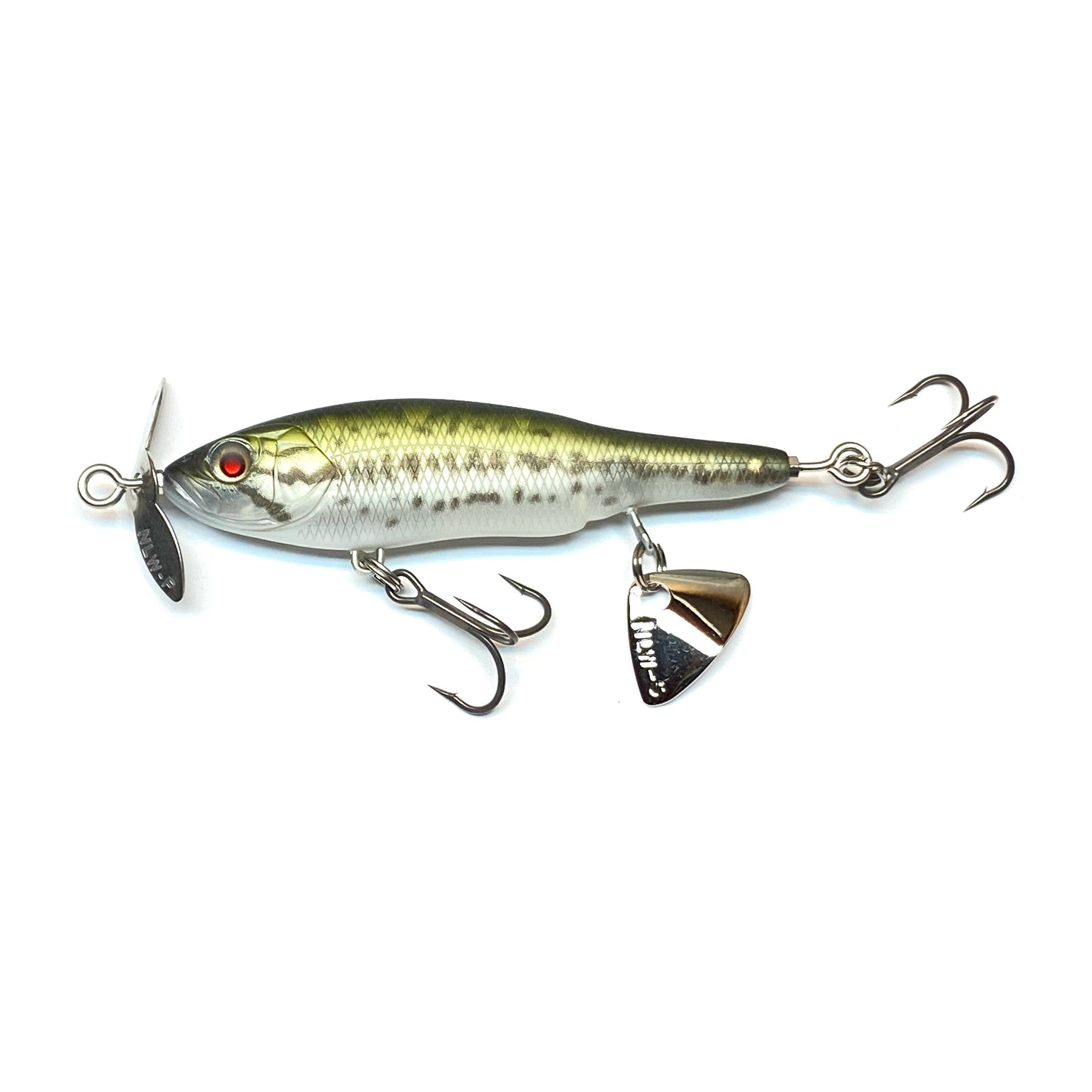 Nishine Lure Works Baby Abino 70F in Juvenile Largemouth — official Nishine Lure Works product photo