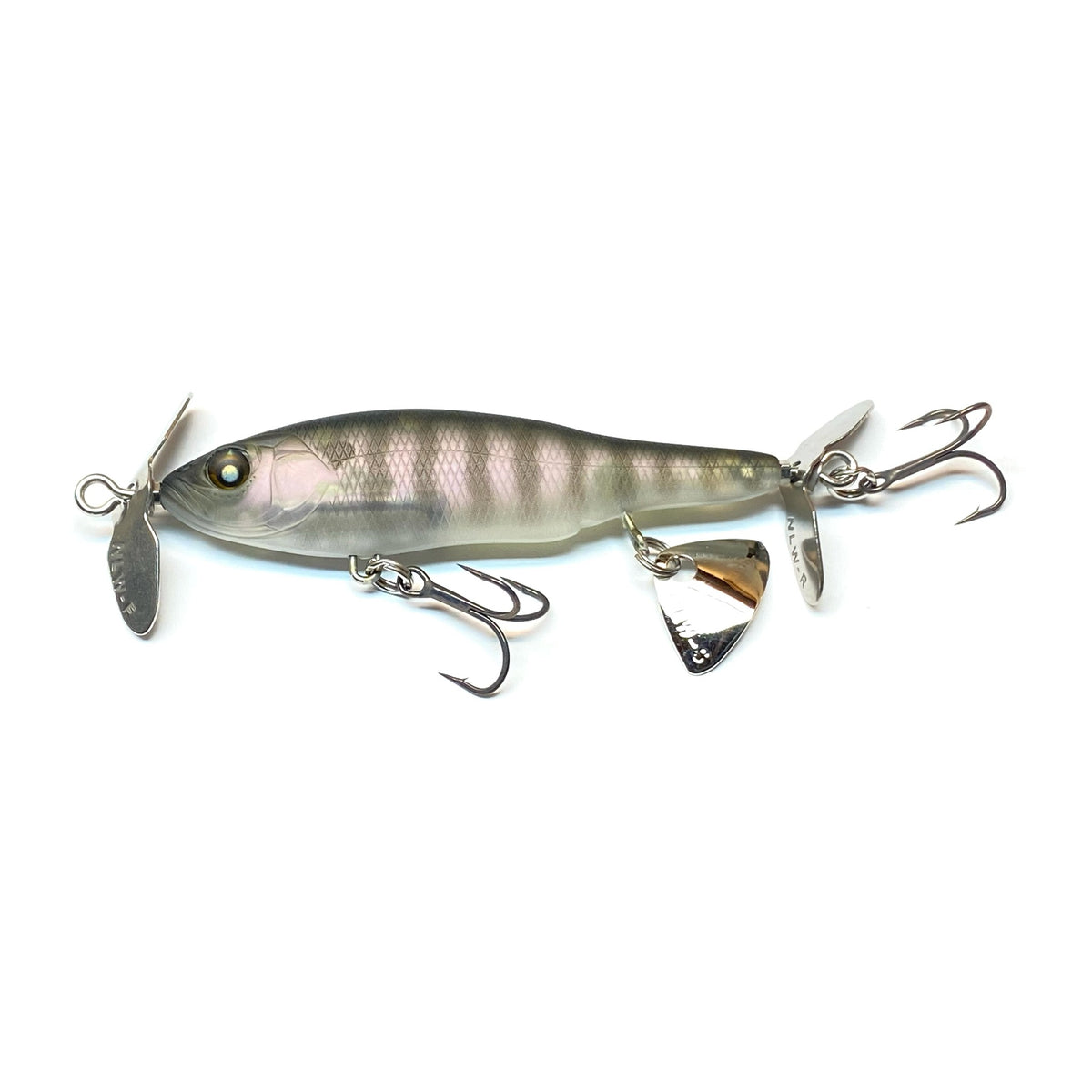 Nishine Lure Works Baby Abino 70S in Juvenile Bluegill — official Nishine Lure Works product photo
