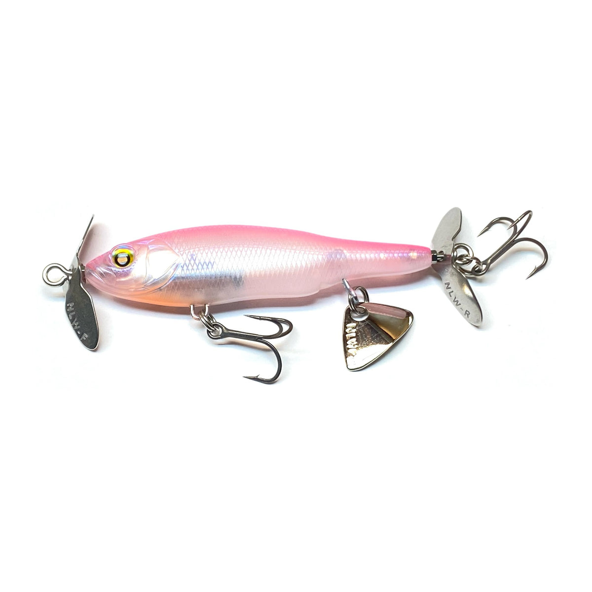 Nishine Lure Works Baby Abino 70S in Pink Back — official Nishine Lure Works product photo