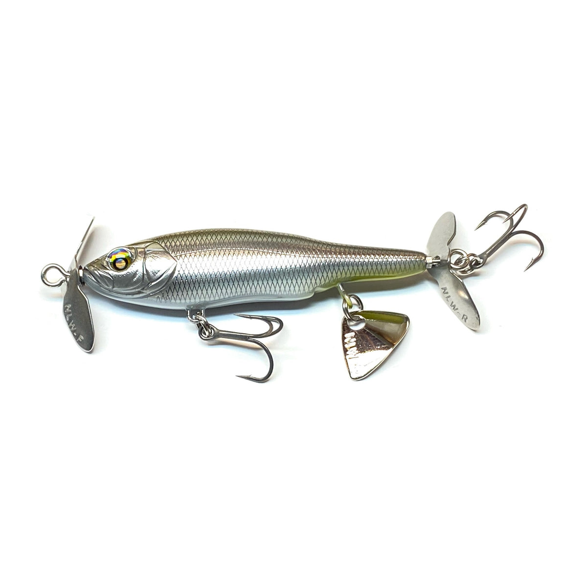 Nishine Lure Works Baby Abino 70S in Wakasagi — official Nishine Lure Works product photo