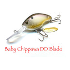 Nishine Lure Works Baby Chippawa DD Blade — official Nishine Lure Works product photo
