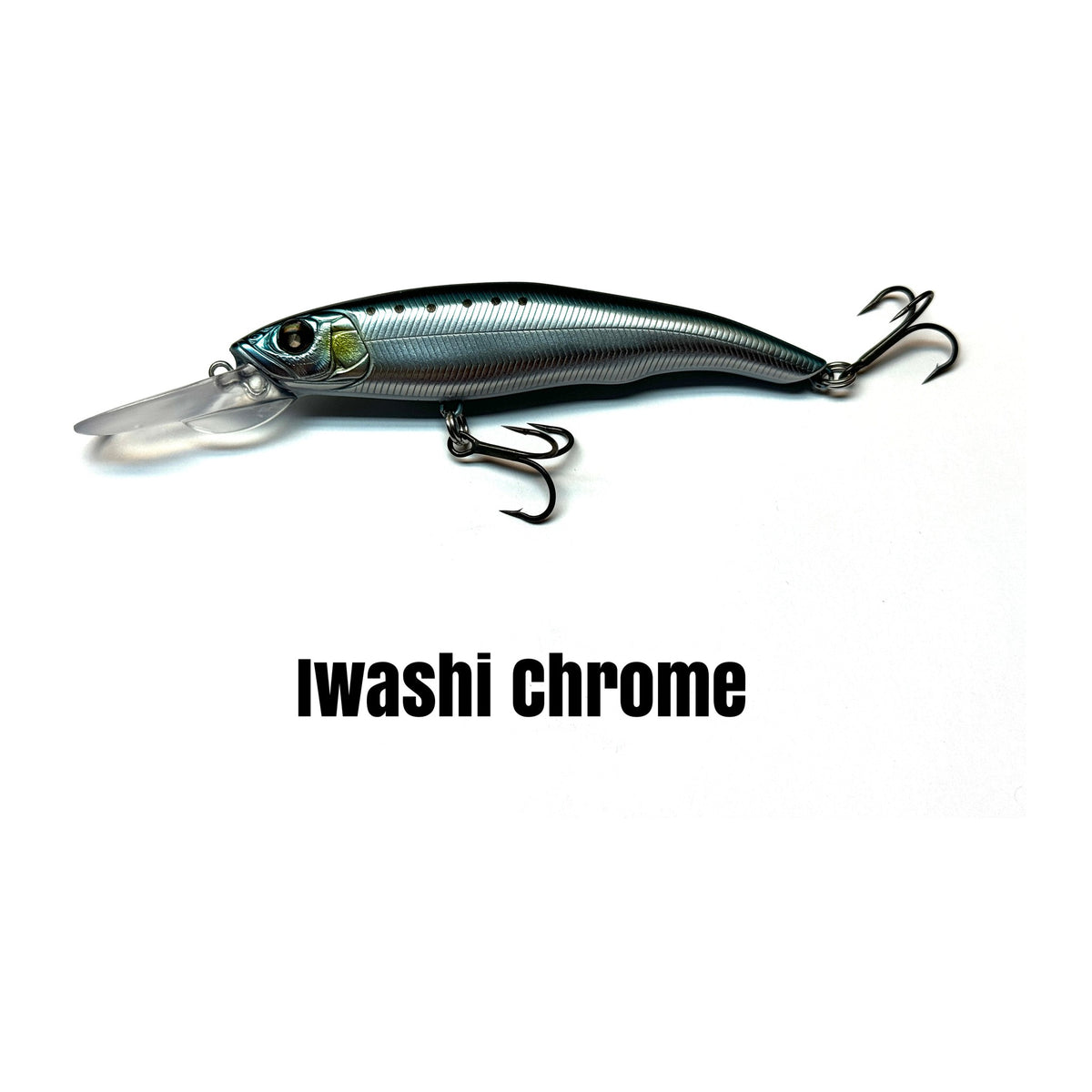 Nishine Lure Works Erie 95MD in Iwashi Chrome — official Nishine Lure Works product photo