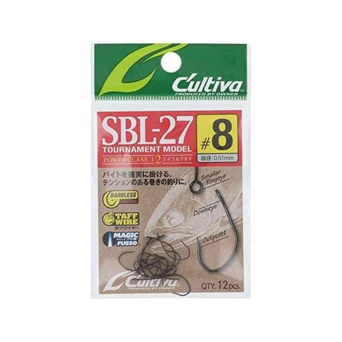 Cultiva SBL-27 Single 27 Barbless 8 (12336)