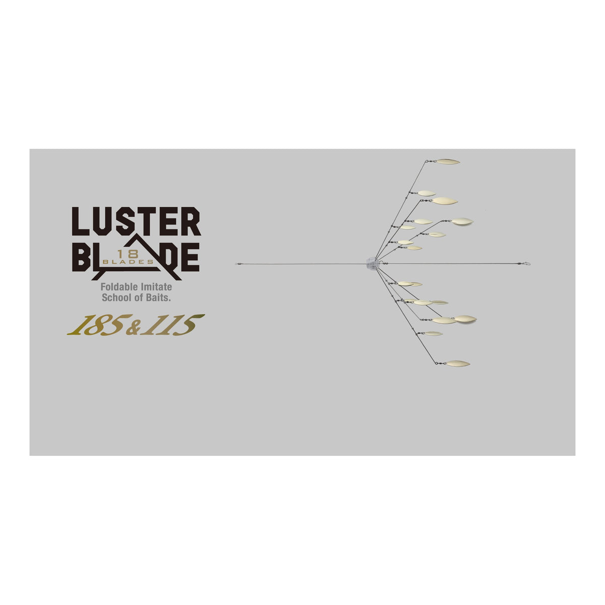 Jackall LUSTER BLADE 185 Gold