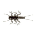 Nikko Kasei Zazamushi Worm DAPPY Onichoro 0.7in soft plastic bait, Natural