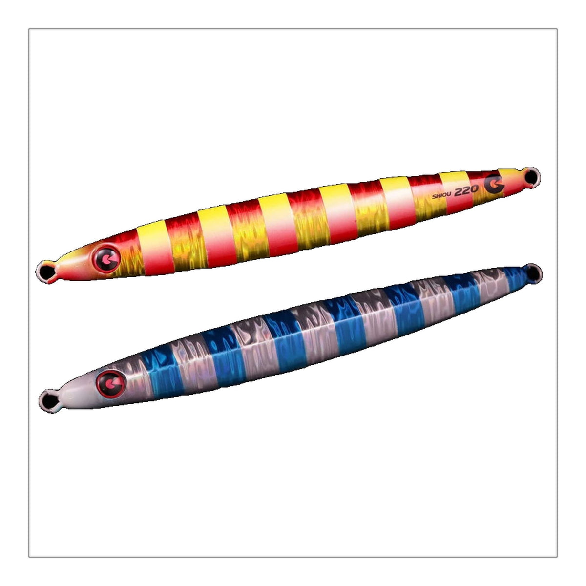 Jigrip Shiou 180g - #015 Red-Gold Zebra Blue