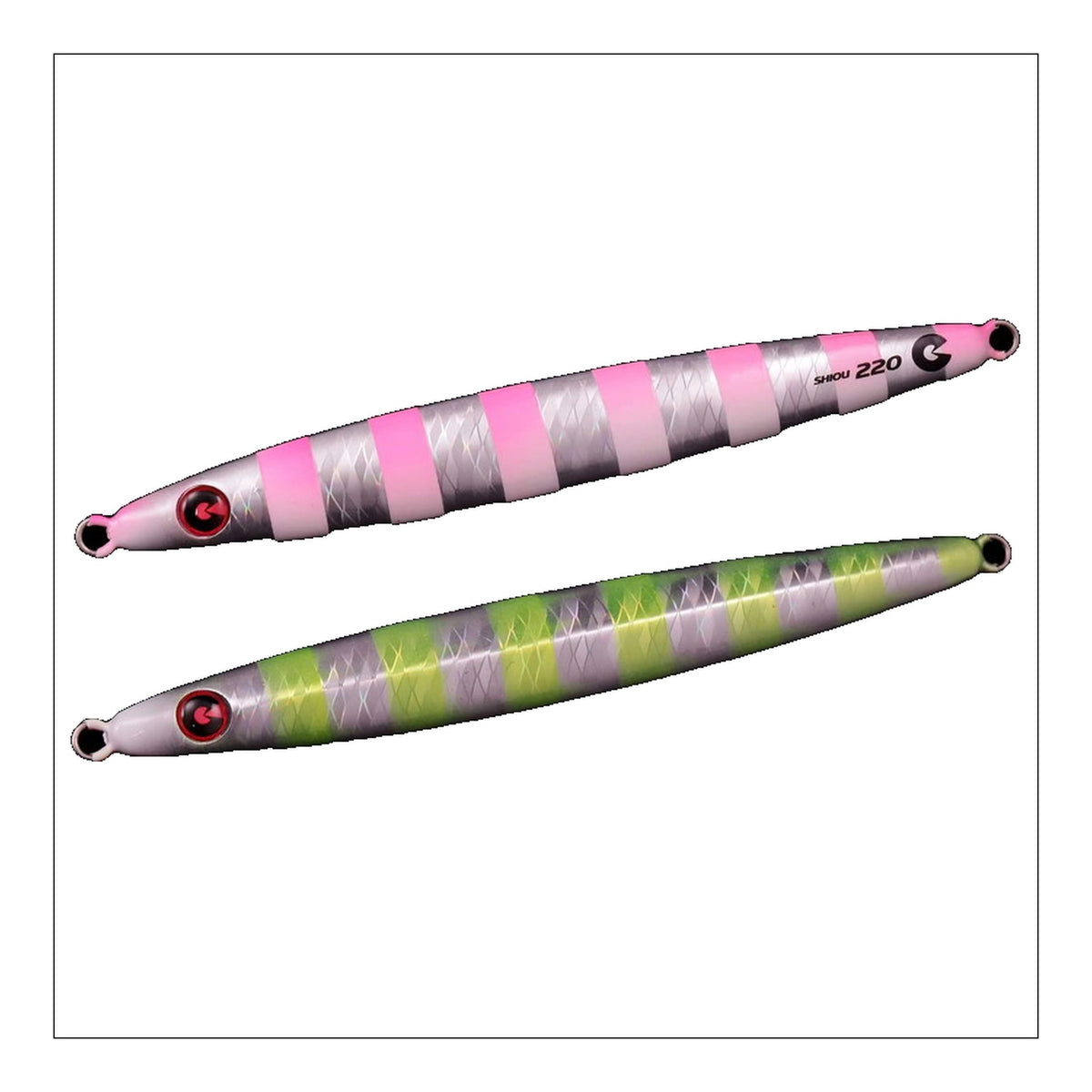 Jigrip Shiou 180g - #016 Pink Glow Zebra Chartreuse
