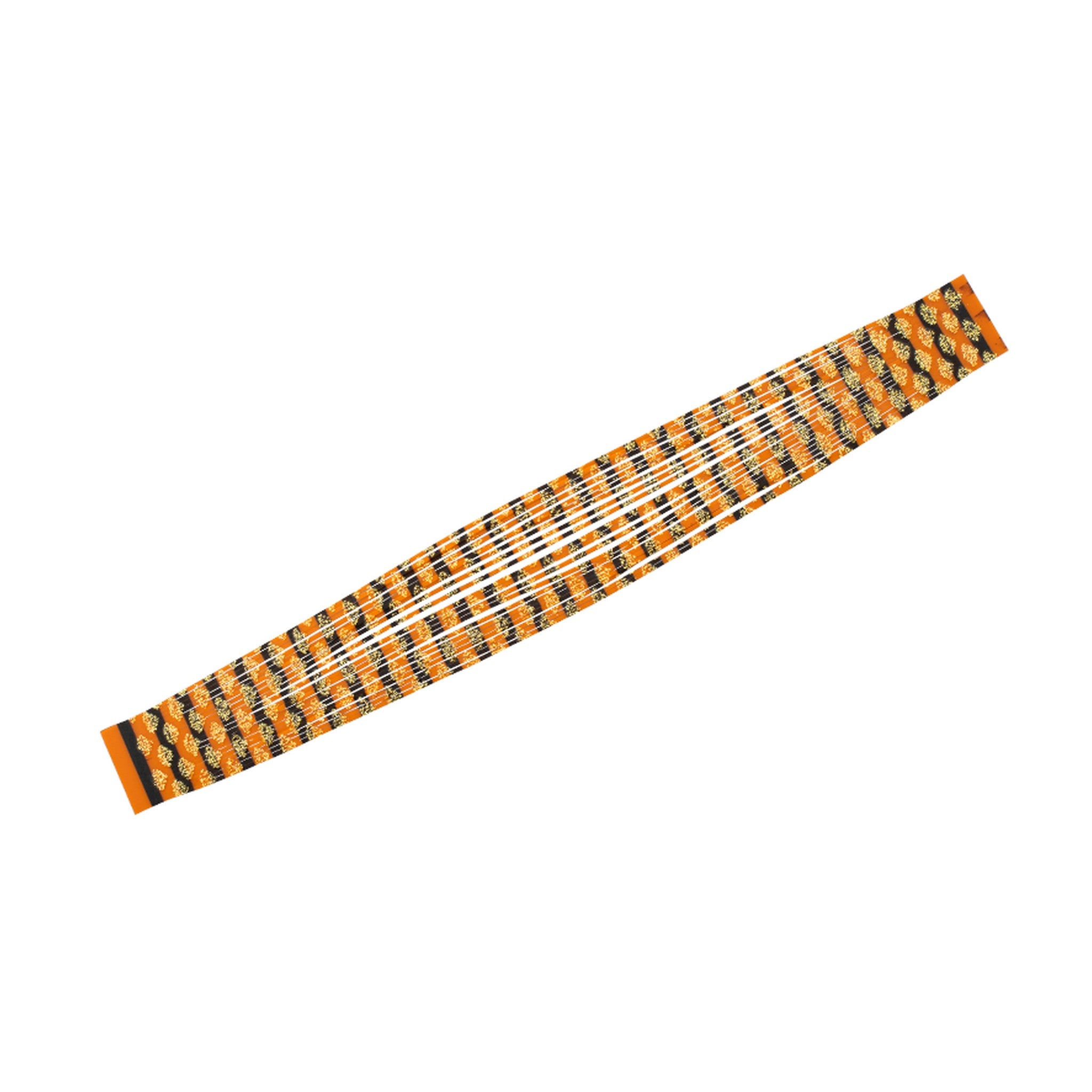 Kaimura Orange Zebra Gold Lame