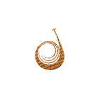 Shimashima Orange Gold Lame