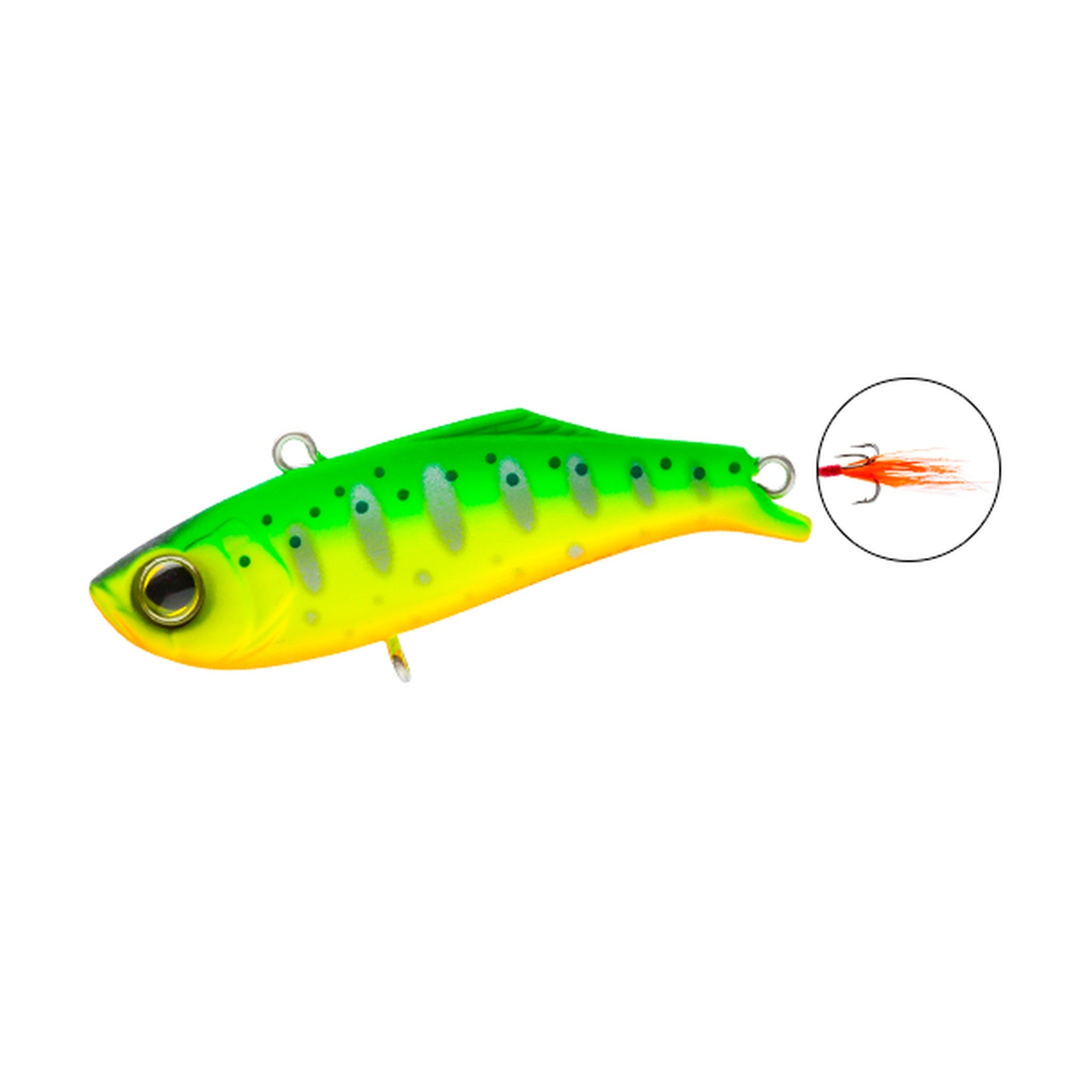 Duel HARDCORE TROUT BOTTOM SKIP 40S - MCLY Matte Chartreuse Trout
