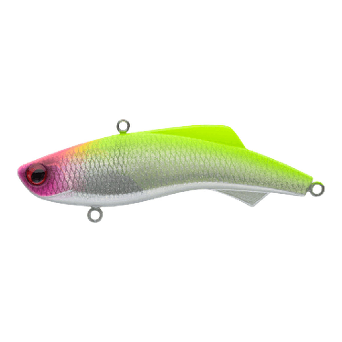 Madness shiriten VIBE 73 - SY16 Scale Silver Flake Pink Head Chartreuse