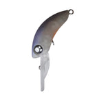 Rob Lure Moist Barbie Half floating minnow, グローセサミン colourway, isolated on white