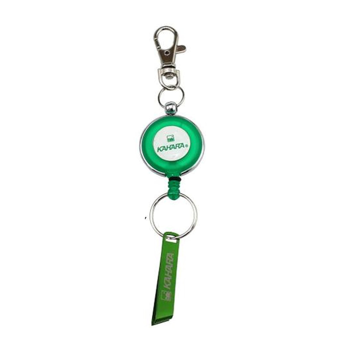 Kahara Pin-On Reel with Line Clipper in Green — official product photo