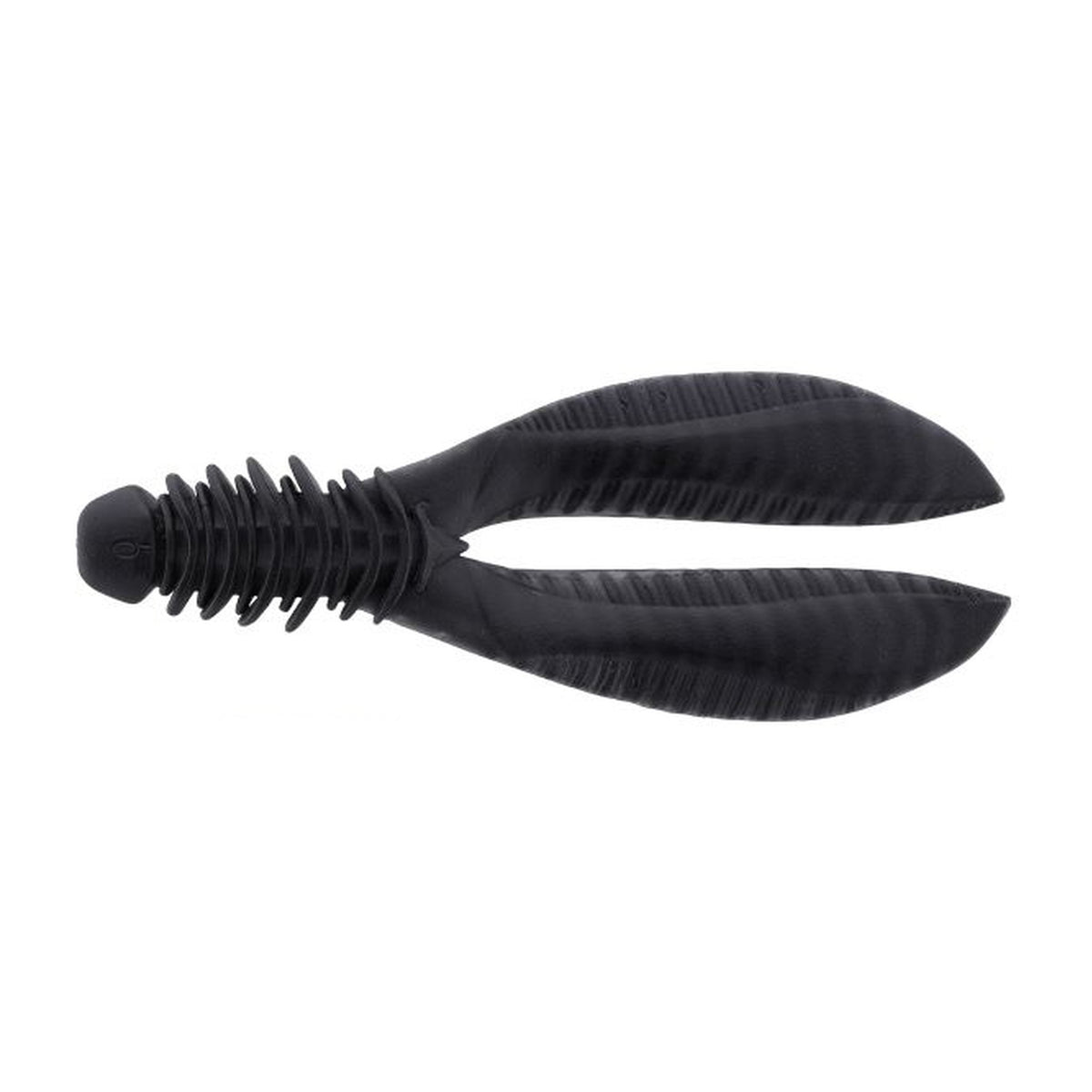 Jackall Ribbing Bunny 3.8 Elastomer in Straight Black — official product photo