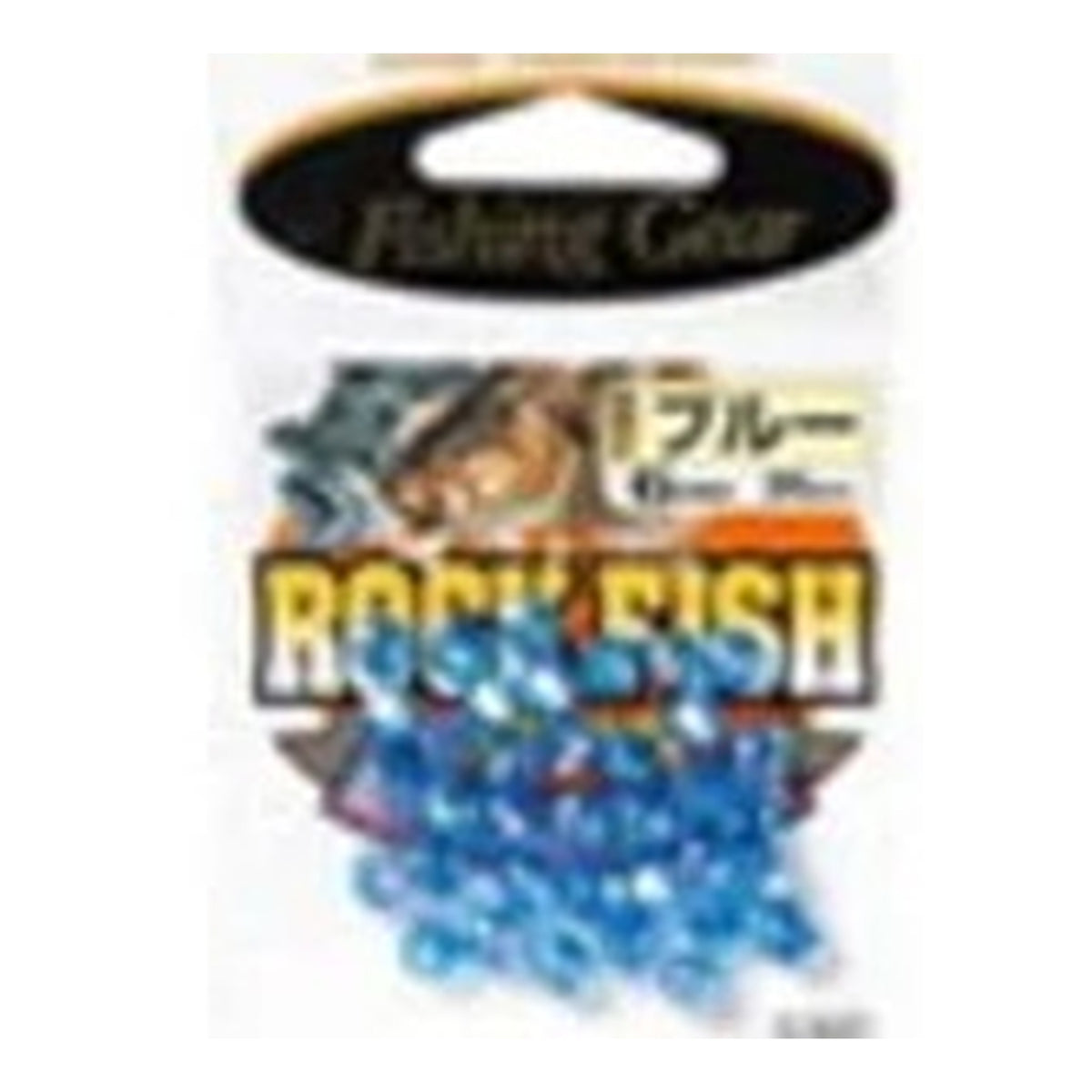 Sasame P-310 Rockfish Beads Blue 6mm