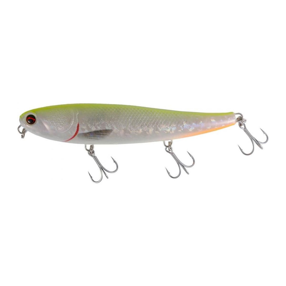 Savage Gear Bullet Mullet 180F in Chartreuse Back Ghost Pearl — official product photo