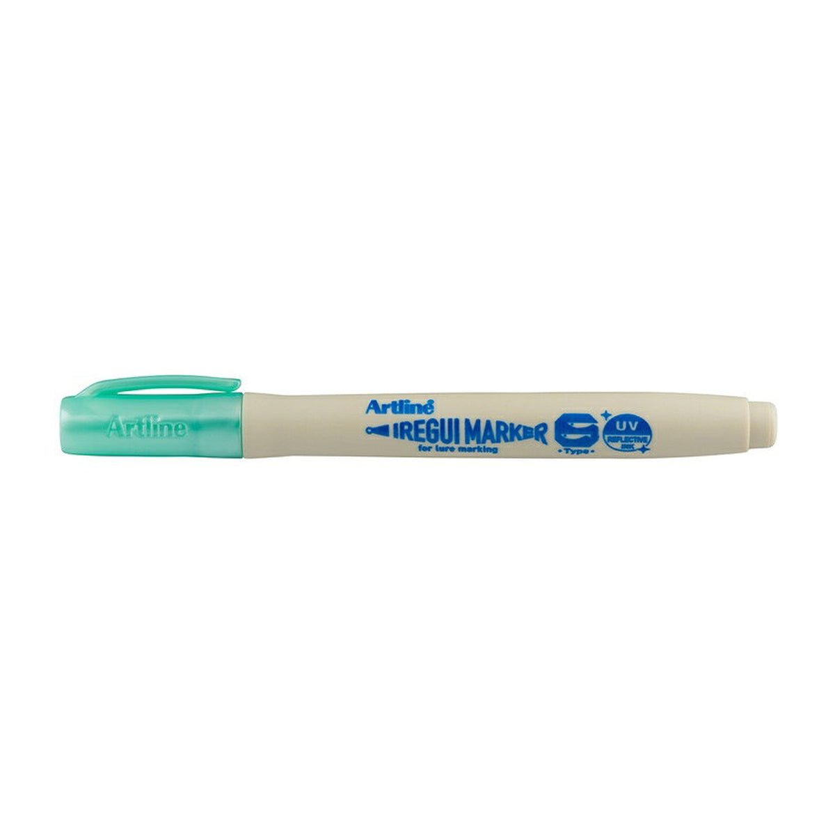 Shachihata Iregui Marker in Sardine / Keimura Clear Green — official product photo