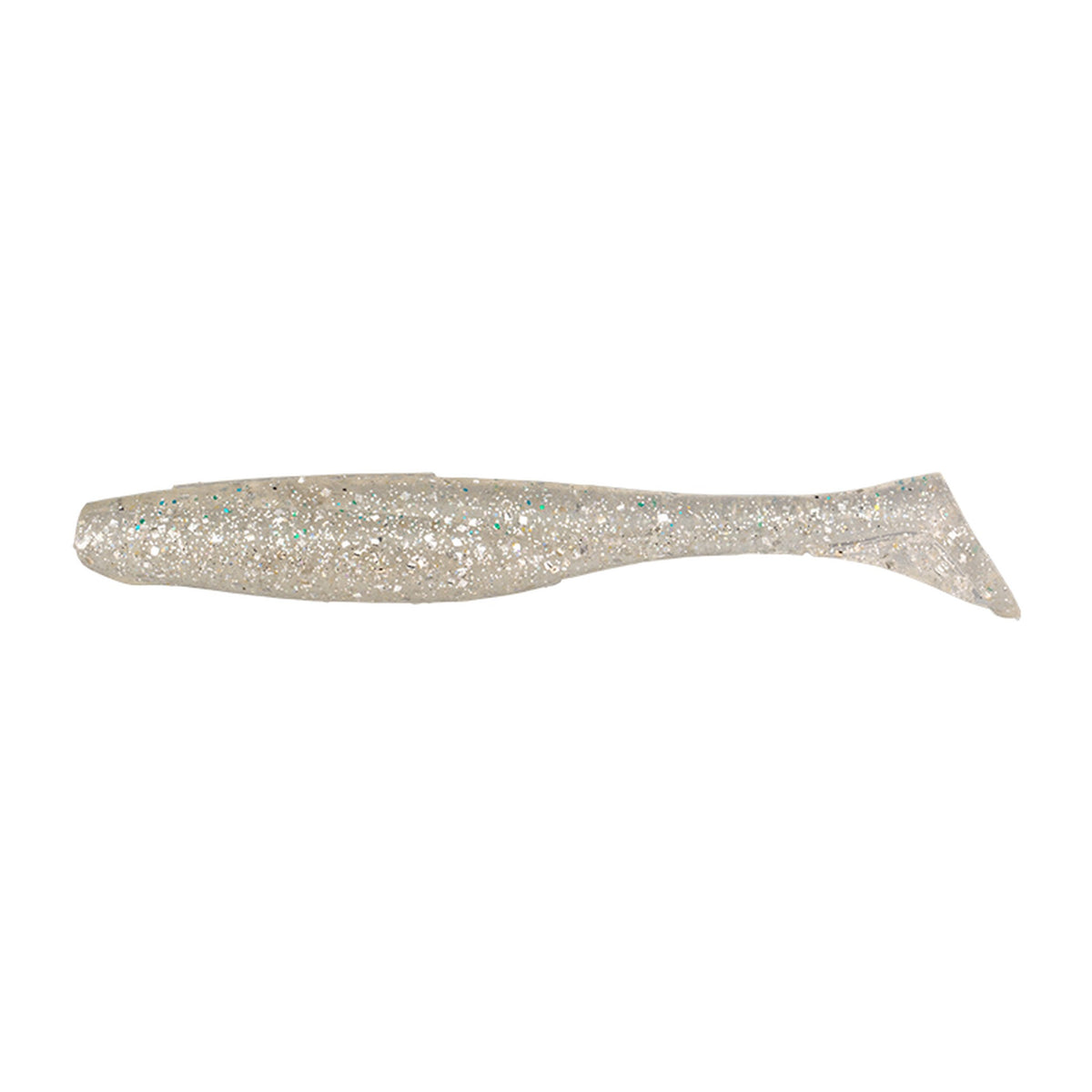Jackall Sabull Sensy Shad 4.0 in Clear Silver — official Jackall product photo