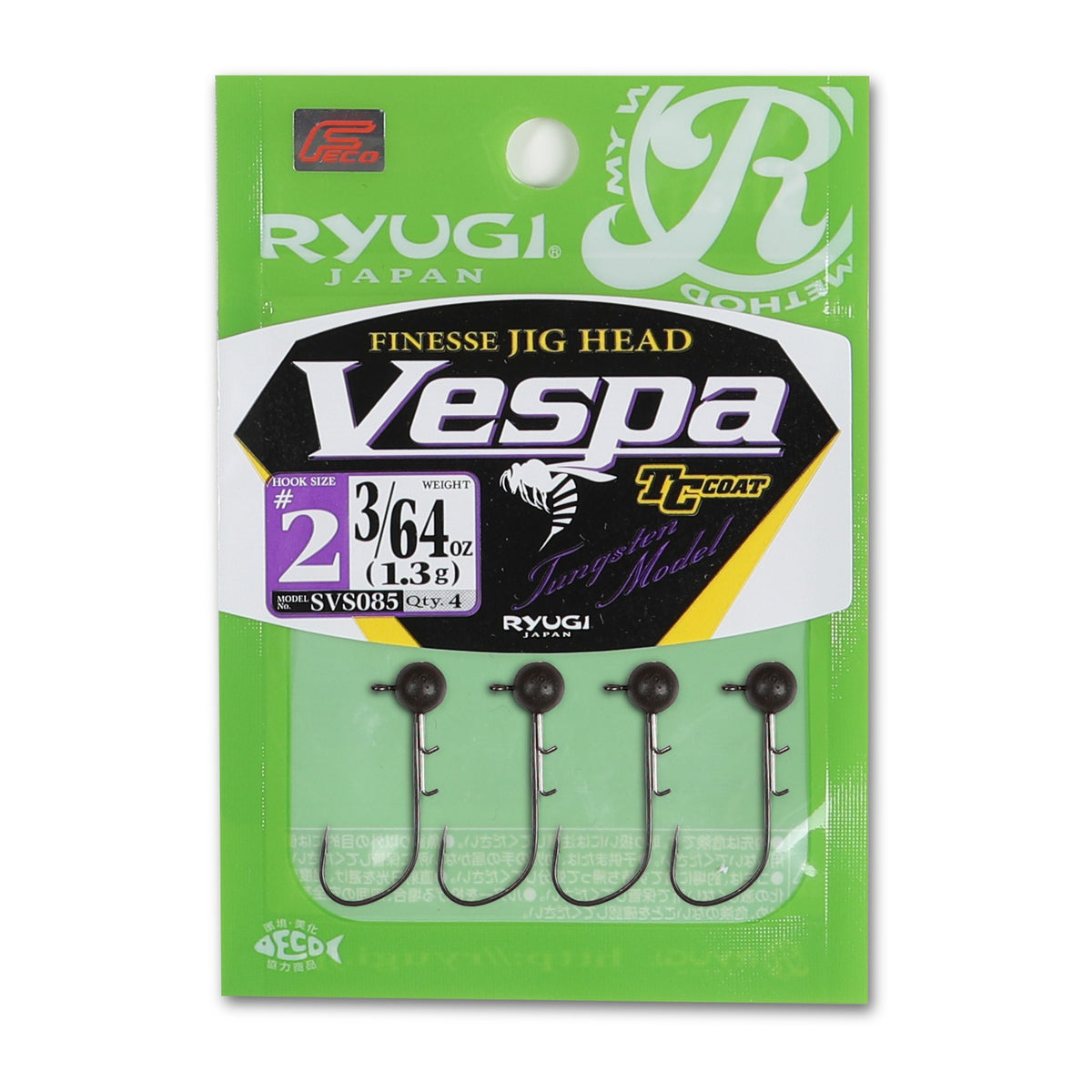 Ryugi Vespa SVS085 finesse jighead — official product photo