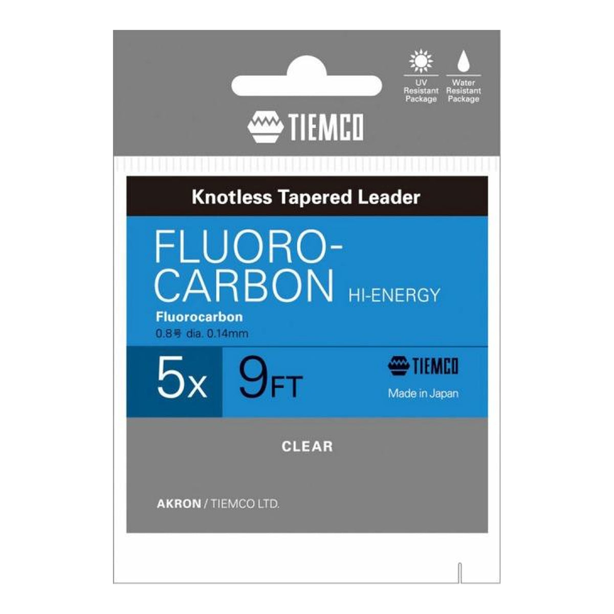 Tiemco Fluorocarbon Hi-Energy Leader 9FT 5X
