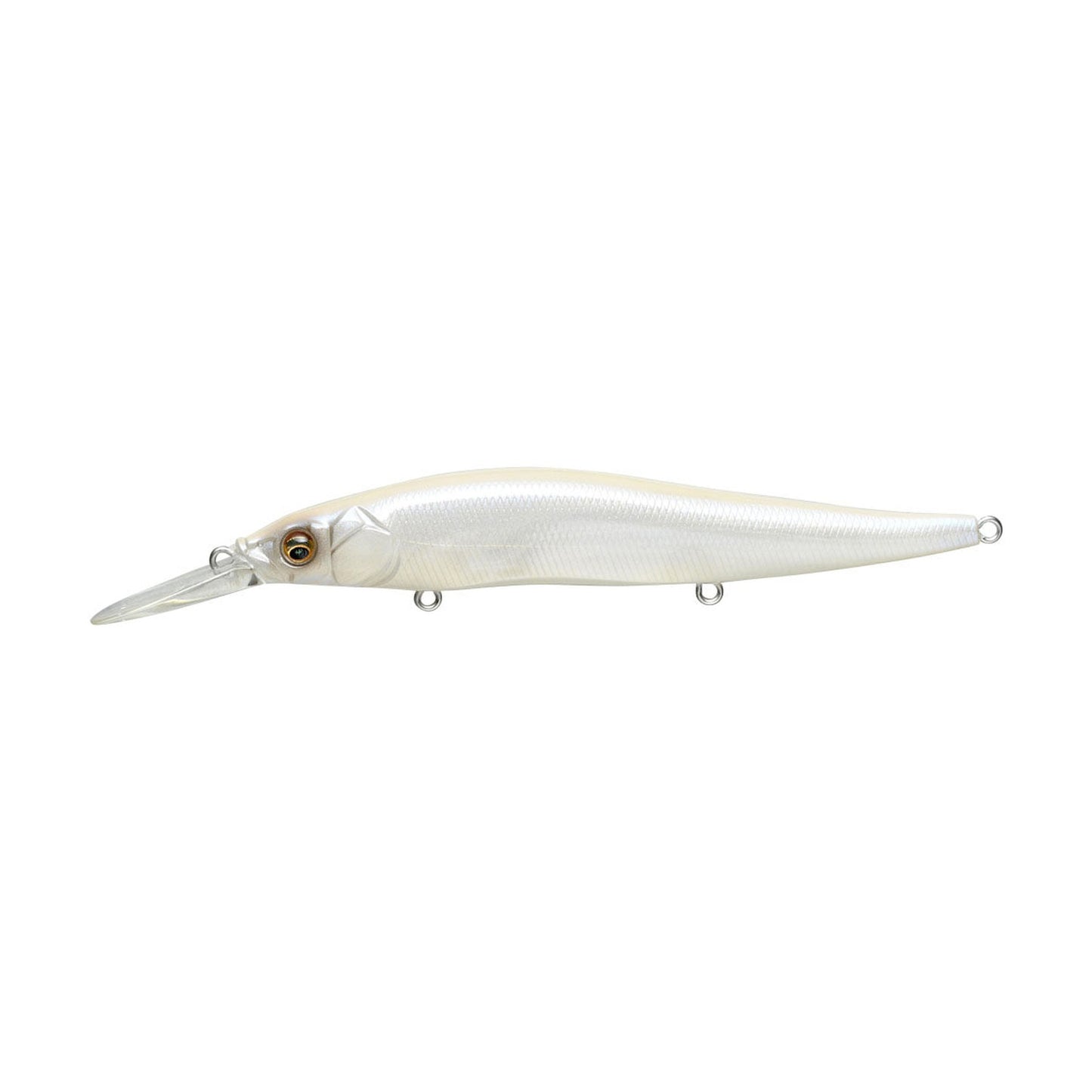 Megabass Vision 110+1 in French Pearl — official Megabass product photo
