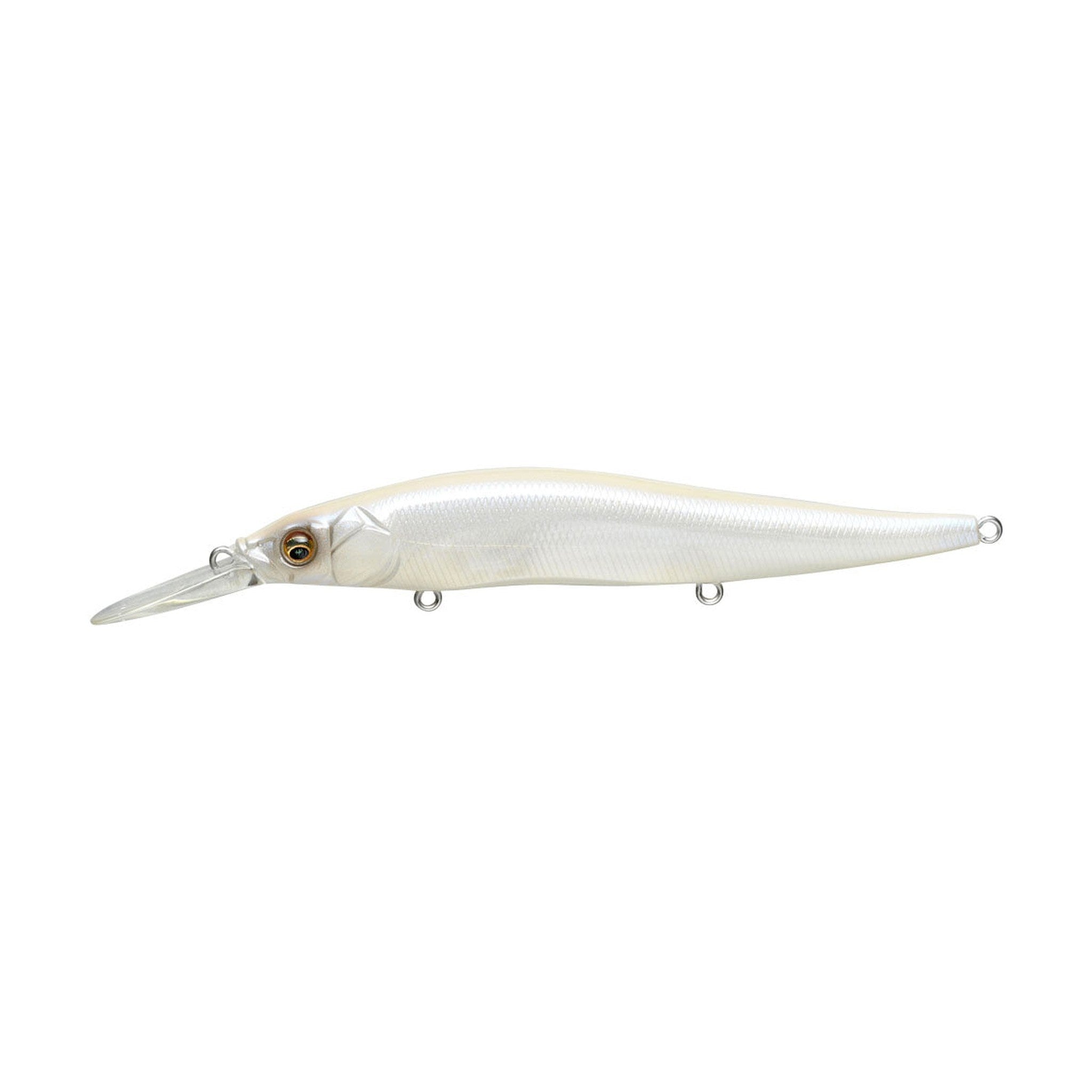 Megabass Vision 110+1 in French Pearl — official Megabass product photo