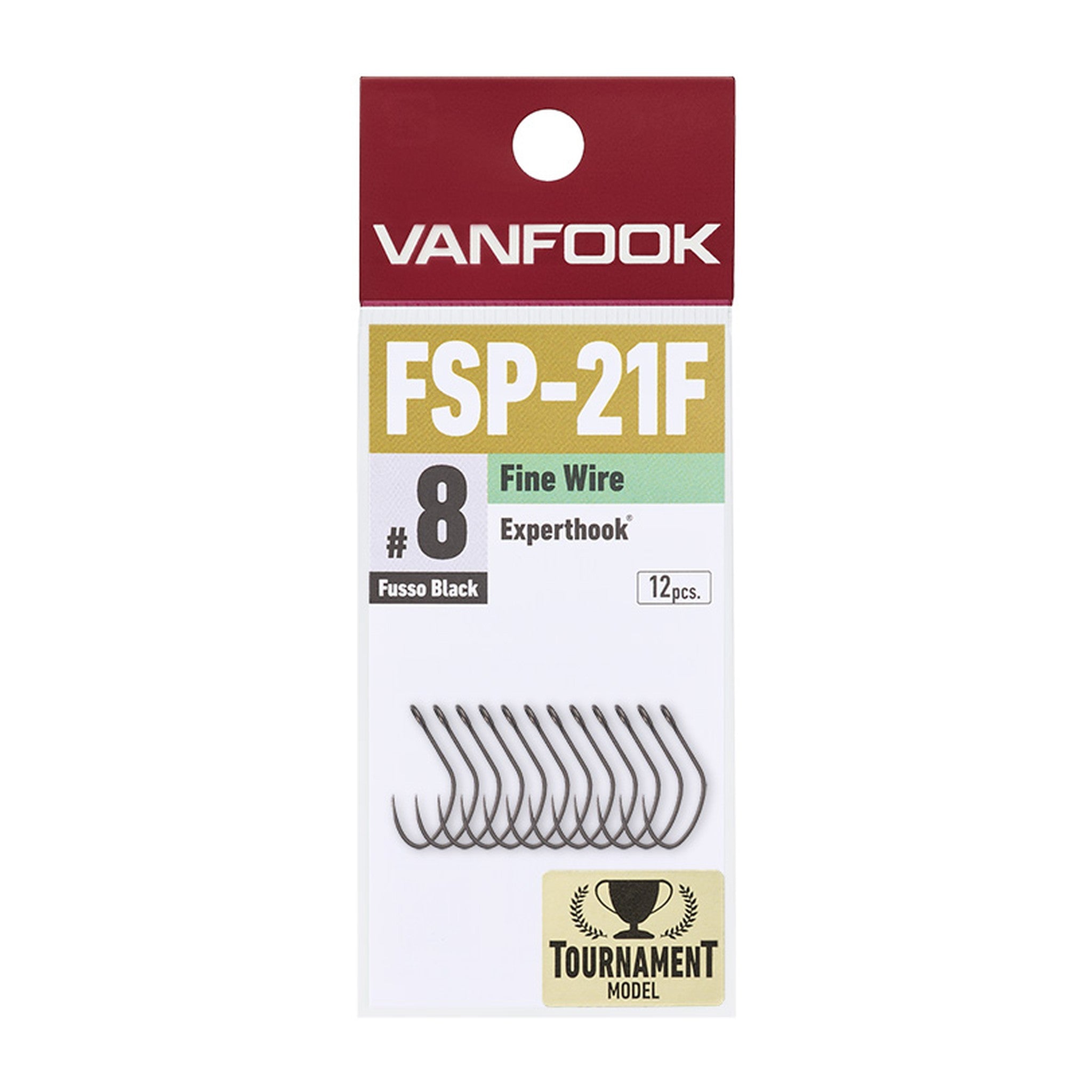 Vanfook FSP-21F Experthook Tournament Model Fine Wire — official Vanfook product photo