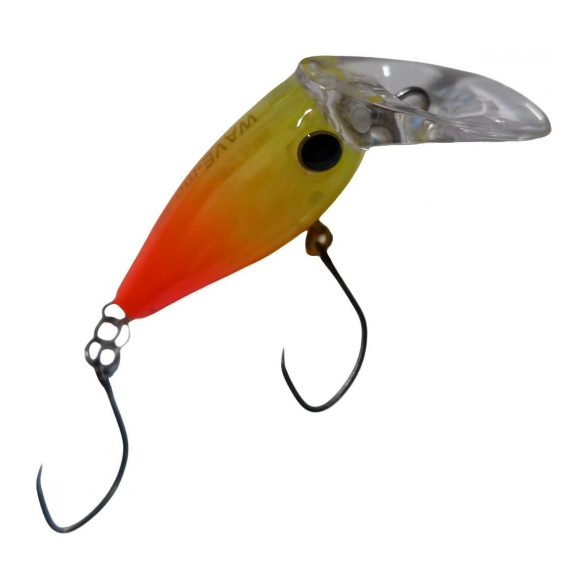 Mukai Fishing Wave-Mo 40mm HF in Chartreuse Orange — official product photo