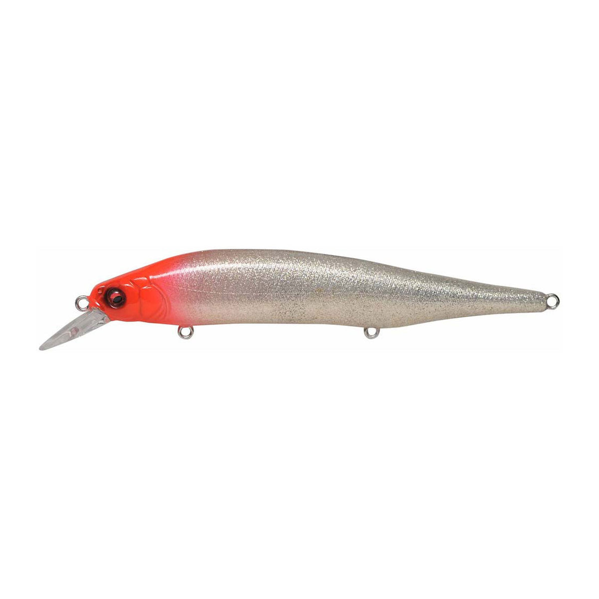 Megabass X-80 Magnum in GLX Shiny Red Head — official product photo